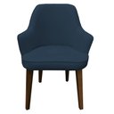 Ver imagem 3 de Kit 4 Cadeiras Decorativa Lara Suede Azul Royal - Dominic Decor