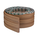 Ver imagem 1 de Painel Ripado Eva Laminado Autocolante 10cm Madeto | Valor do Metro Nogueira Natural