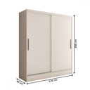 Ver imagem 5 de Guarda-roupa Solteiro Swift 2 Portas 2 Gavetas Branco - Panorama Móveis
