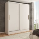 Ver imagem 1 de Guarda-roupa Solteiro Swift 2 Portas 2 Gavetas Branco - Panorama Móveis