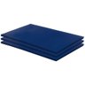 Kit 3 Colchonetes Ginástica 100x60x3 D28 Azul RG Colchões - 1