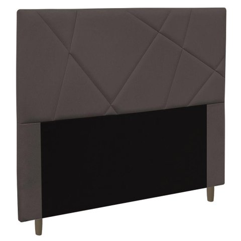 Cabeceira Cama Box Casal Mali 140cm Suede Marrom