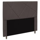 Ver imagem 1 de Cabeceira Cama Box Casal Mali 140cm Suede Marrom