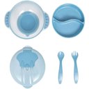 Ver imagem 3 de Kit Refeição com Divisória e Ventosa + Talher Azul Buba