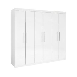 Guarda Roupa Roupeiro Leblon 6 Portas Branco D'doro - 1