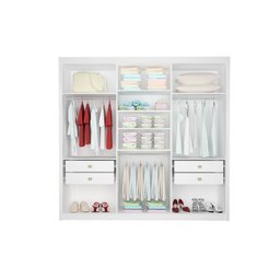 Guarda Roupa Roupeiro Leblon 6 Portas Branco D'doro - 2