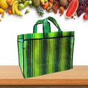 Ver imagem 1 de Sacola de Feira - Supermercado - Sacolas Retornáveis - Nylon - Grande - Panami - Verde