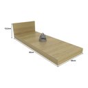 Ver imagem 2 de Tampo 100% Mdf 30mm para Balcão de Cozinha 20cm Multimóveis Cr20439 Carvalho Tropical Carvalho