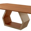 Ver imagem 6 de Mesa para Sala de Jantar Ane 220cm Madeira Tampo Barril Laminado Moderna Mobília