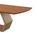 Ver imagem 7 de Mesa para Sala de Jantar Ane 220cm Madeira Tampo Barril Laminado Moderna Mobília