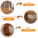 Ver imagem 5 de Mesa para Sala de Jantar Ane 220cm Madeira Tampo Barril Laminado Moderna Mobília
