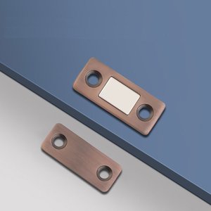 Kit 4 Chapinhas Magnética Bronze Imã Manter Porta Armário Gaveta Fechada Facil Negocio Importadora G