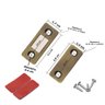 Kit 4 Chapinhas Magnética Bronze Imã Manter Porta Armário Gaveta Fechada Facil Negocio Importadora G - 3