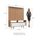 Ver imagem 5 de Rack com Painel para TV até 65 Polegadas 150CMX173CM Filadélfia Nevada