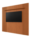 Ver imagem 3 de Painel Ripado Completo com Rack Luxor - Belaris Móveis:Naturalle