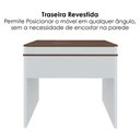 Ver imagem 5 de Mesa Escrivaninha Escritorio Tampo com Abertura 85 cm Ipe Branco Artany