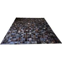 Tapete de couro marrom exótico escuro 2,50x3,00 c/b peça 10 - 1 Tapete de couro marrom exótico escuro 2,50x3,00 c/b peça 10 - 1