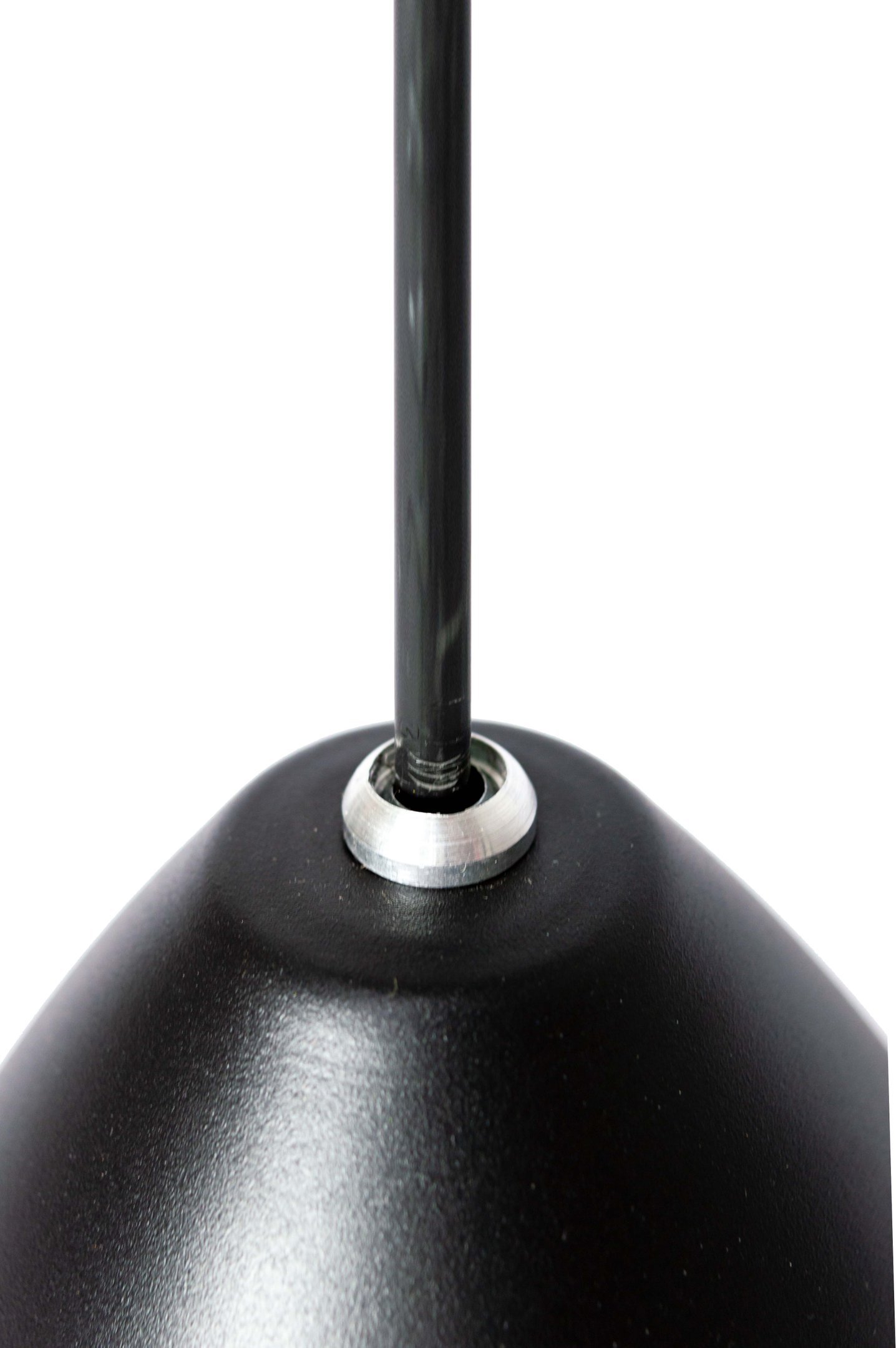 Pendente Alumínio Bala Preto c/ Cobre Triplo na Canopla Cobre - 4