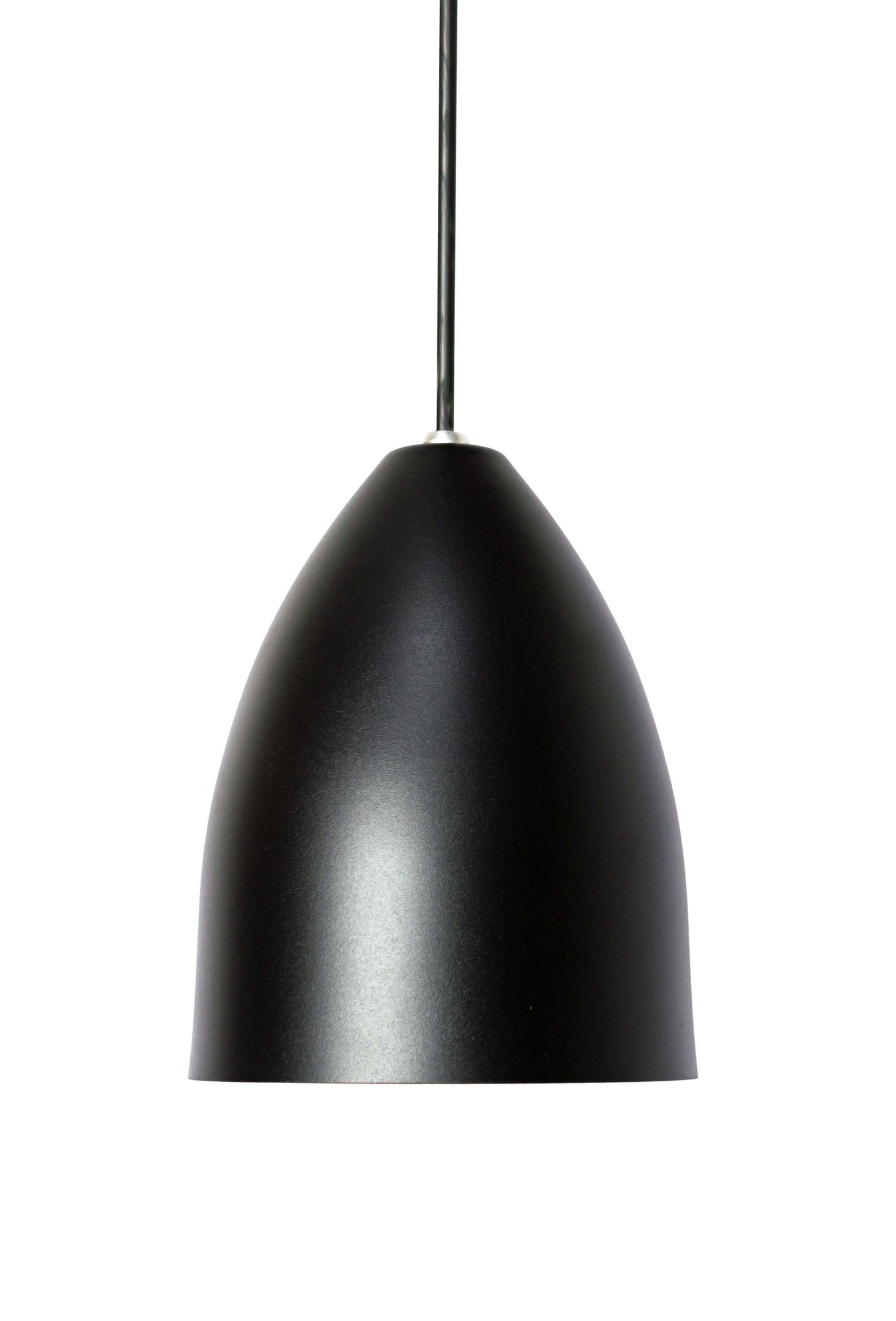 Pendente Alumínio Bala Preto c/ Cobre Triplo na Canopla Cobre - 2