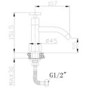 Ver imagem 2 de Torneira para Banheiro de Mesa Gaya Nilo 1/2"