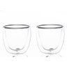 Conjunto 2 Copos de Café Chá Parede Dupla 80ml Borossilicato - 1
