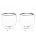 Ver imagem 1 de Conjunto 2 Copos de Café Chá Parede Dupla 80ml Borossilicato