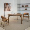 Mesa de Jantar Triangular para 6 Lugares Kaya 137 Cm - Natural - 2