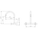 Ver imagem 2 de Misturador para Banheiro de Parede Duplo Comando Gaya Nilo 1/2"