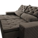 Ver imagem 4 de Sofá Retrátil e Reclinável 2,30m Essence Velusoft Café Cama Inbox
