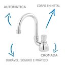 Ver imagem 4 de Torneira de Banheiro/lavatório Oliveira 2194 Automática