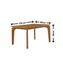 Ver imagem 7 de Mesa de Jantar Liz 4 Lugares Retangular MDF 120cm Capuccino com Cadeiras Carolina Moderna