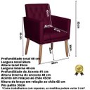 Ver imagem 3 de Poltrona Decorativa Capitone Corino para Recepção - Moblan Decor:Bôrdo
