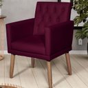 Ver imagem 1 de Poltrona Decorativa Capitone Corino para Recepção - Moblan Decor:Bôrdo