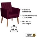 Ver imagem 5 de Poltrona Decorativa Capitone Corino para Recepção - Moblan Decor:Bôrdo