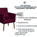 Ver imagem 4 de Poltrona Decorativa Capitone Corino para Recepção - Moblan Decor:Bôrdo