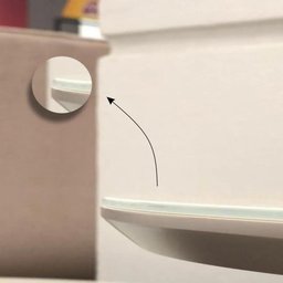 Mesa de Jantar Rubi Cinamono com Base de Metal Champanhe - 3 Mesa de Jantar Rubi Cinamono com Base de Metal Champanhe - 3