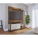 Ver imagem 3 de Estante Home Jurere 1800 para Tv Amendoa/off White  matte - Colibri