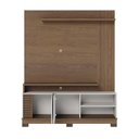 Ver imagem 2 de Estante Home Jurere 1800 para Tv Amendoa/off White matte - Colibri
