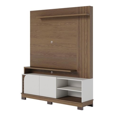 Estante Home Jurere 1800 para Tv Amendoa/off White  matte - Colibri