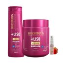 Ver imagem 1 de Kit Mais Liso 1 Shampoo 350ml 1 Máscara 500ml + Presente Lourre 15ml