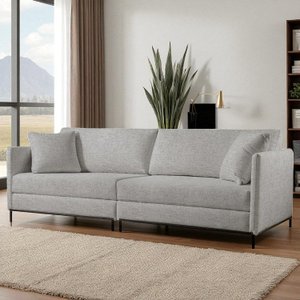 Sofá Fixo Ravi 2 Lugares Luxo 1,70m Castellar Móbile