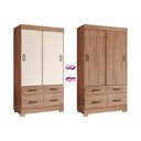 Ver imagem 5 de Guarda Roupas 2 Portas de Correr e 4 Gavetas Briz Be25 Branco/rosa - Henn