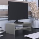 Ver imagem 2 de Kit 02 Suportes Stand Para Monitores Mesa Escritório Home Office Lap L03 Cinza - Lyam Lyam Decor