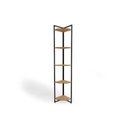 Ver imagem 3 de Prateleira Decorativa Sala Estar Industrial Li022 Freijo/preto - Kappesberg