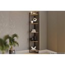 Ver imagem 1 de Prateleira Decorativa Sala Estar Industrial Li022 Freijo/preto - Kappesberg