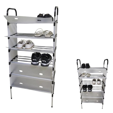 Sapateira Rack 6 Andares Modular Organizacao Sapato Sandalia Calcado Prateleiras Hall de Entrada Res