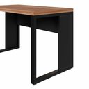 Ver imagem 6 de Mesa Escritório em L 120 cm X 150 cm Design Industrial F5 Office Cor:Nogal com Preto