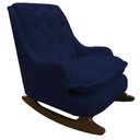 Ver imagem 2 de Kit Amamentação com Balanço Suede Az Marinho - Dominic Decor Lille