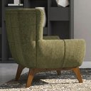 Ver mais imagens de Poltrona Decorativa Malta Base Madeira Linho Color Trend Tca 307 Moll