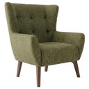Ver imagem 1 de Poltrona Decorativa Malta Base Madeira Linho Color Trend Tca 307 Moll